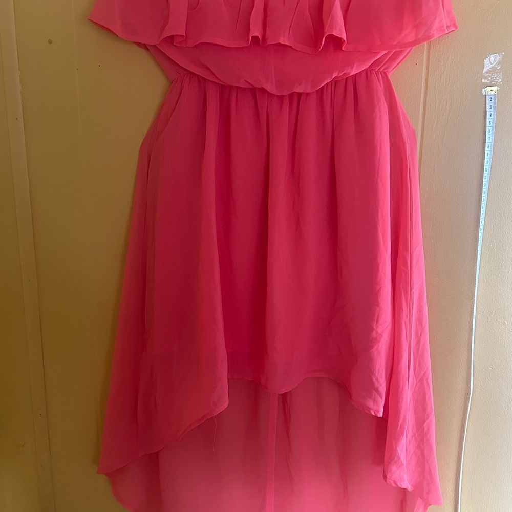 Elegant Pink Ruffled Kids Dress